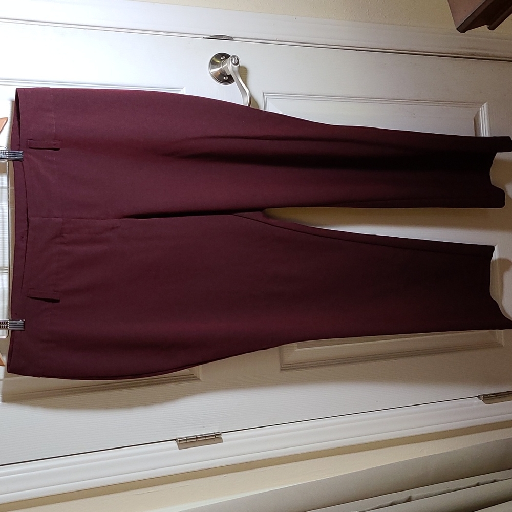 Burgundy ladies pants